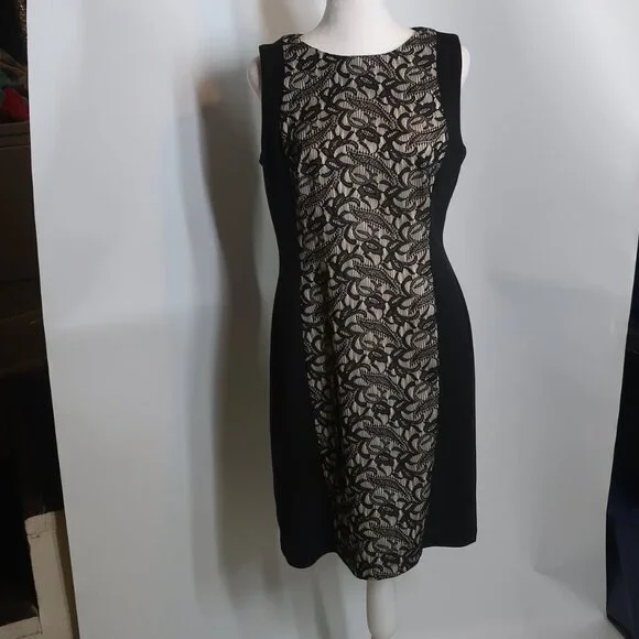 chinese dress ladies 21SIX Aurelia Lace Dress in Beige main image 0